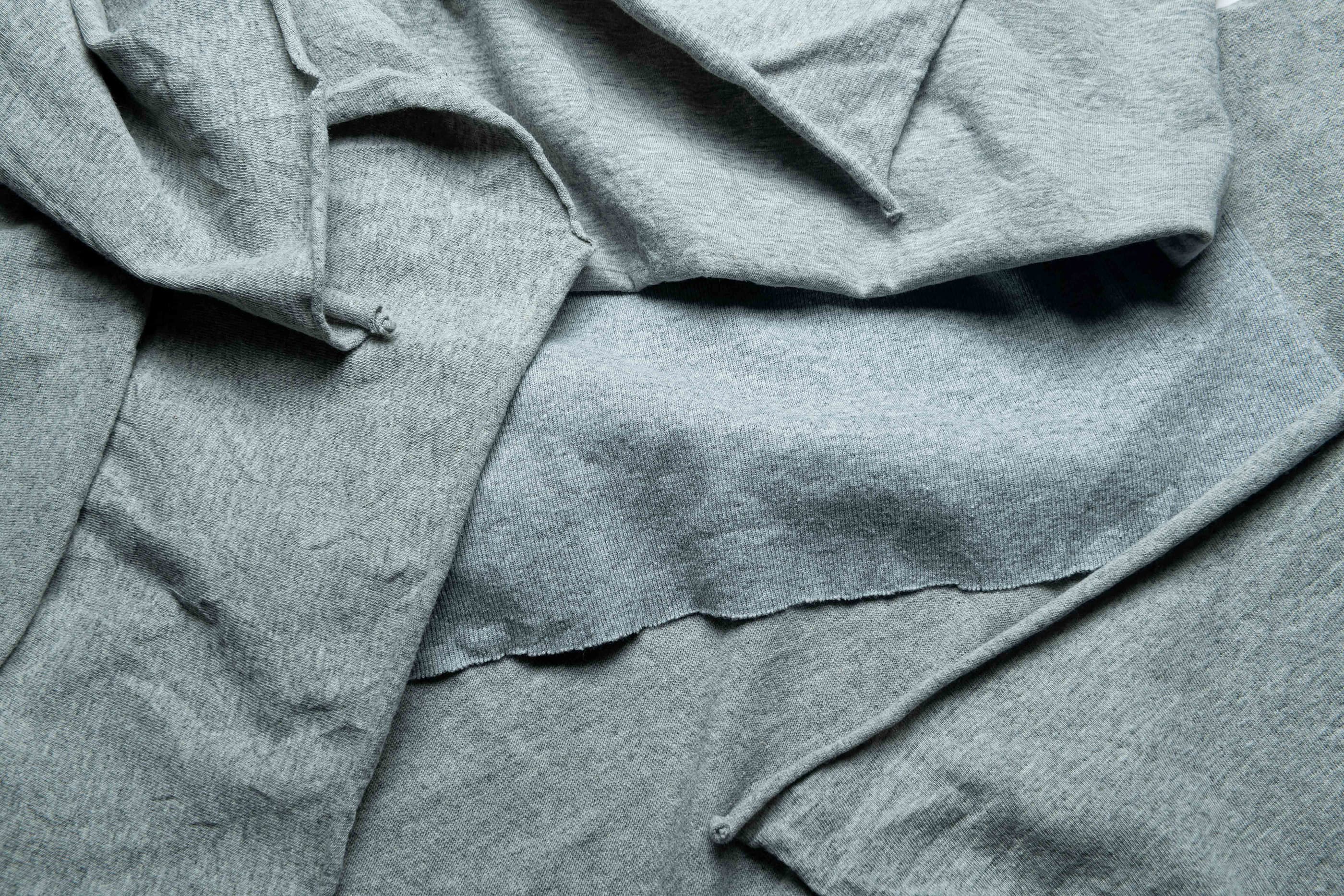 New Grey Knit T-Shirt Rags, Bulk Grey T-Shirt Rags